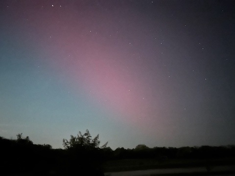 Artwork Aurora Over the Heartland by Grace Hanes