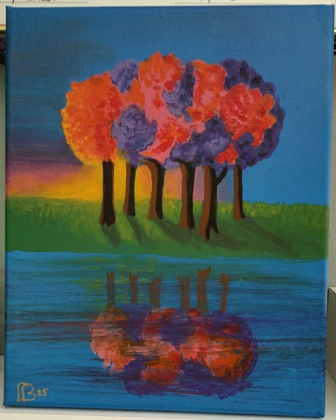 Artwork Colorful Reflection by Laura Bilecki