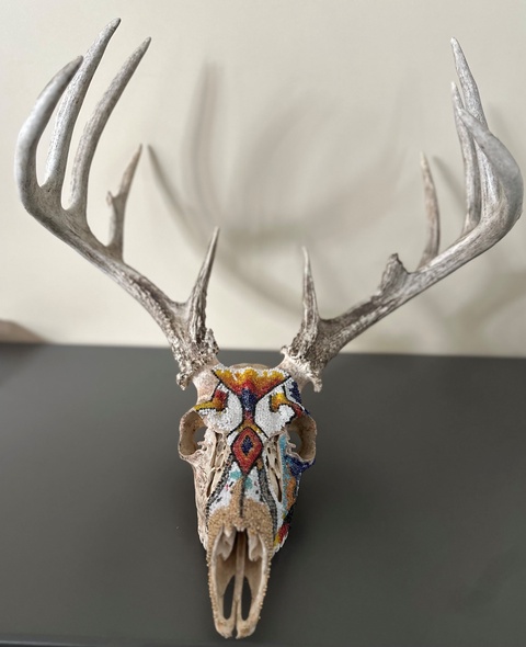 Artwork Deer Skull by Jessica Russell (Display only)