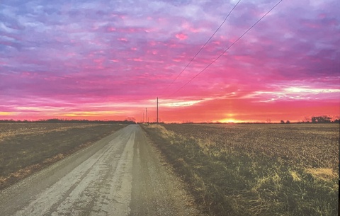 Artwork Sunset in Kansas by Jessica Russell